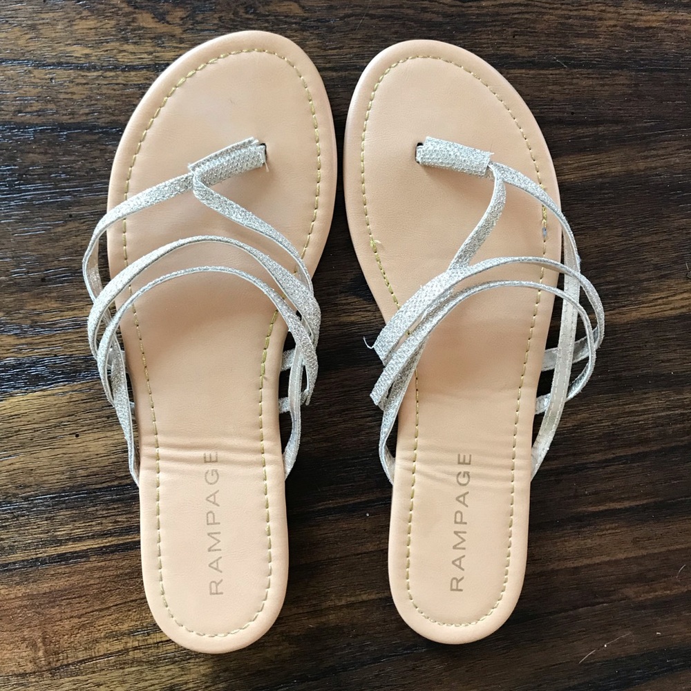 Sold!!! CLOSET CLEAN OUT! Gold sandals